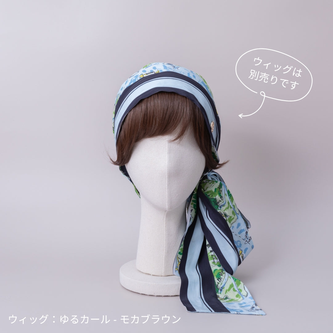【前髪なし】BAREN バレン⭐︎スカーフハット BAREN バレン スカーフハット 前髪なし ベーシックブラック