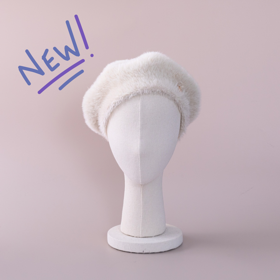 BERET/ Shaggy leopard-Ivory – BAREN（バレン）
