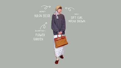 Scarf Hat - Flower Garden &amp; Beret 
