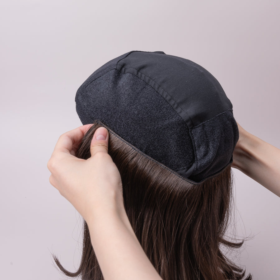 SCARF HAT (M) / Dot Chiffon-Black – BAREN（バレン）