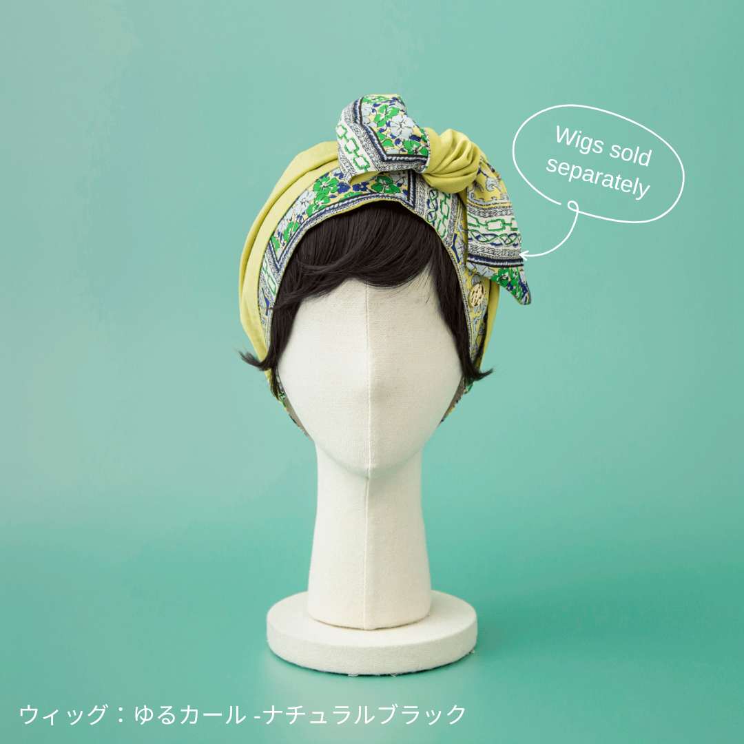 SCARF HAT (M) / Marine-Lime