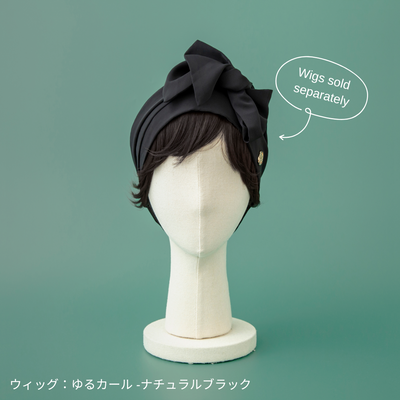 SCARF HAT (M) / Basic-Black