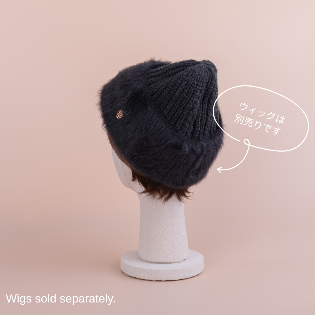 BEANIE / Fur - Black