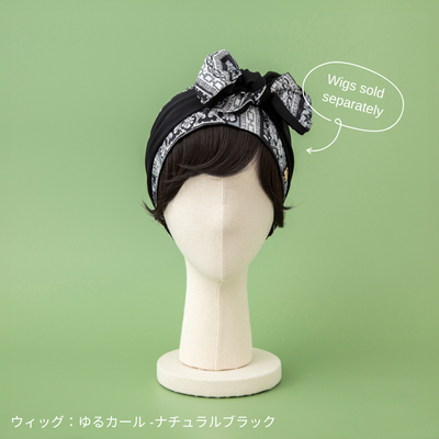 SCARF HAT (M) /  Marine-Black