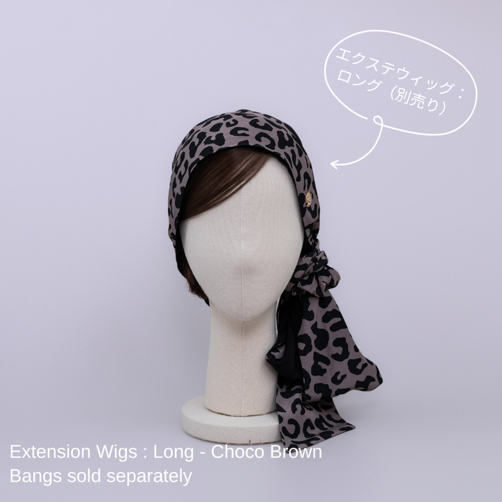 SCARF HAT / Leopard - Black – BAREN(バレン) SCARF HAT / Leopard - Black – BAREN(バレン)
