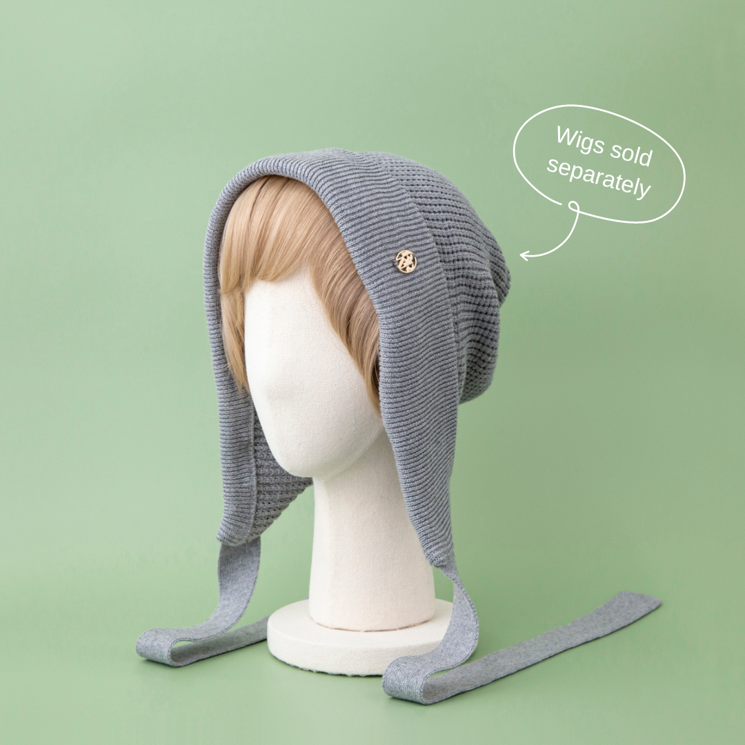 BAREN ニット帽 ボンネット モカ ホワイト 2色 セット