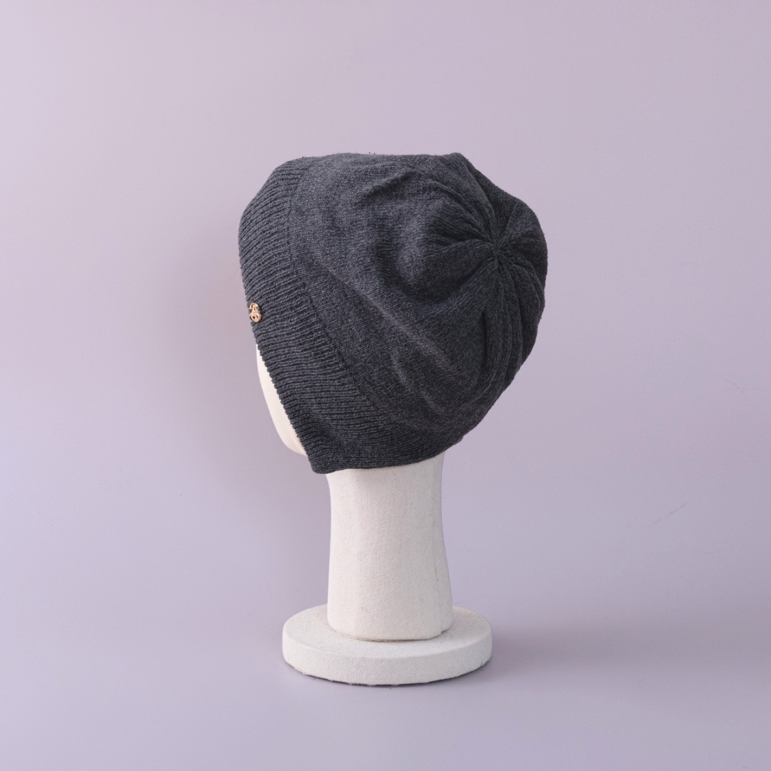 SLIT BEANIE / Daily Silk - Charcoal (non velcro) – BAREN（バレン）