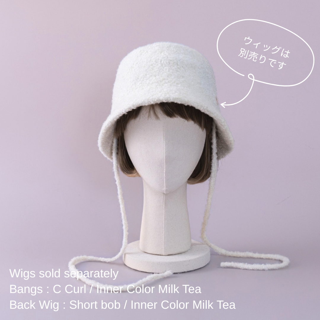 BAREN前髪ウィッグ & バゲットハット / Nylon-OffWhite BUCKET HAT / Boucle - Off White – BAREN（バレン）