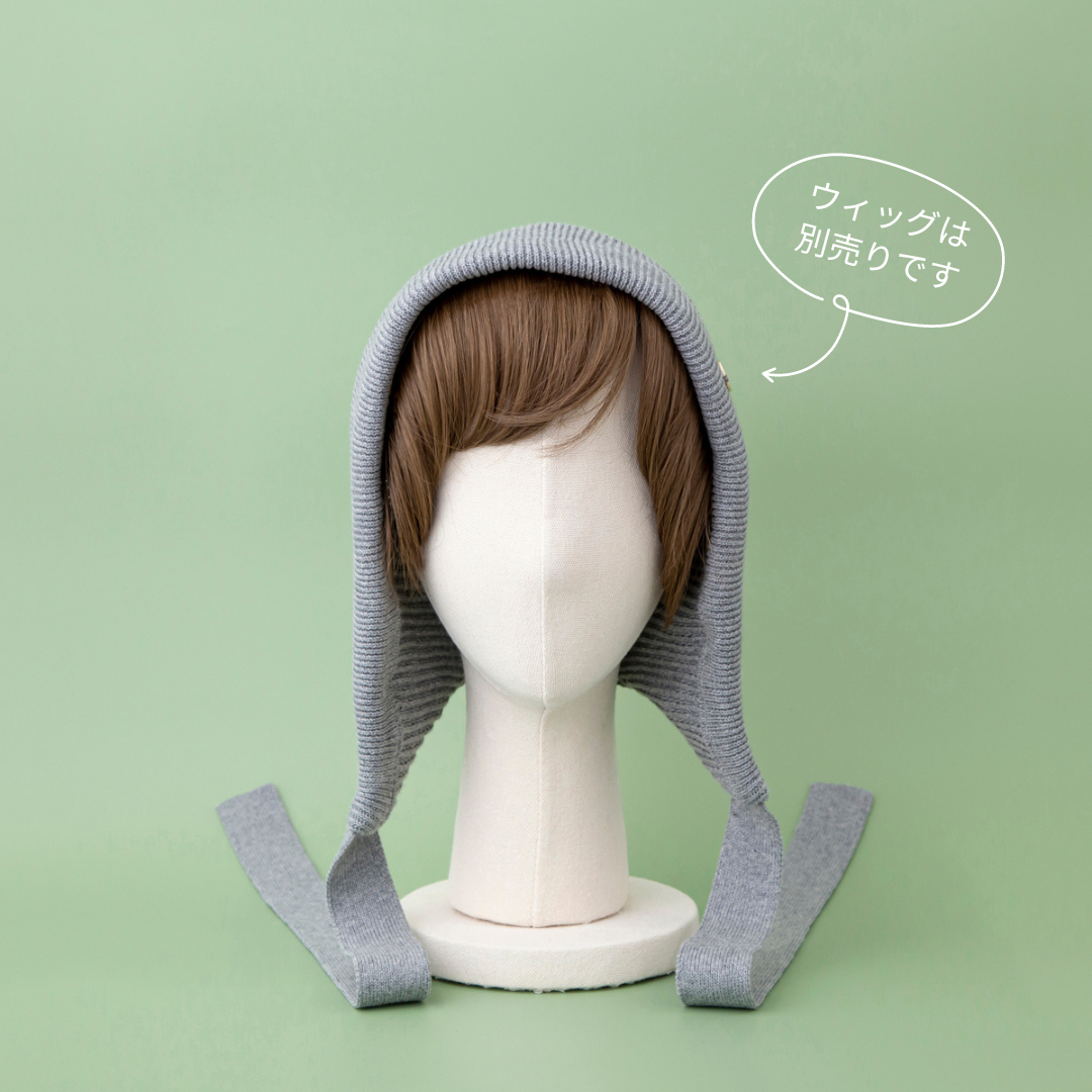 BAREN ★ボンネット（ニットキャップ）★オーガニックコットン★ブラック Knitted hat – BAREN（バレン）