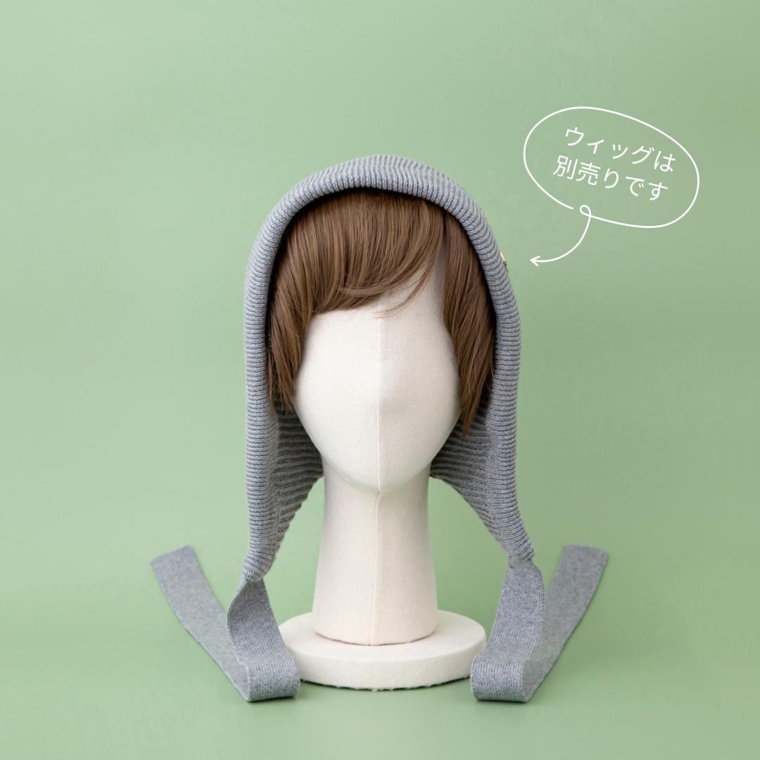 BONNET / Organic Cotton-Gray