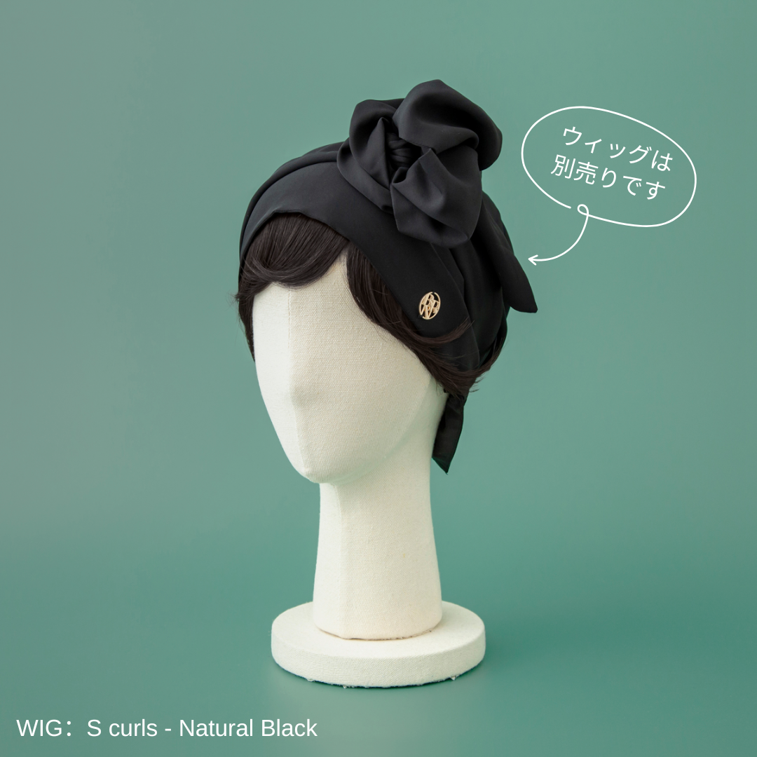 SCARF HAT (M) / Basic-Black