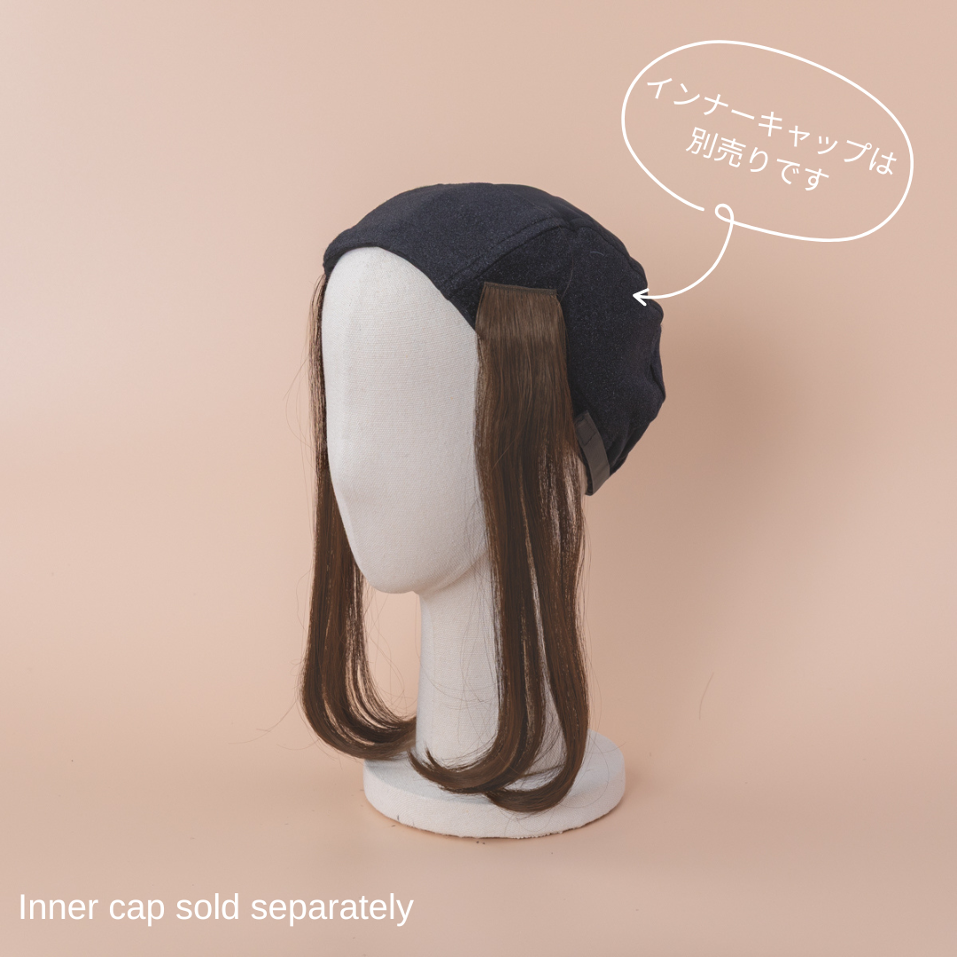 BAREN 襟足ウィッグワンカールロング・インナーキャップ エクステWIG
