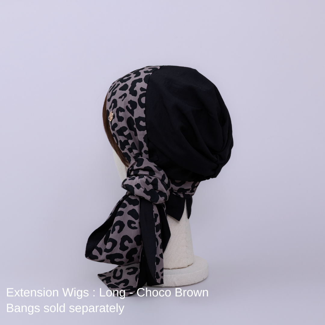 SCARF HAT (M) / Leopard - Black – BAREN（バレン）