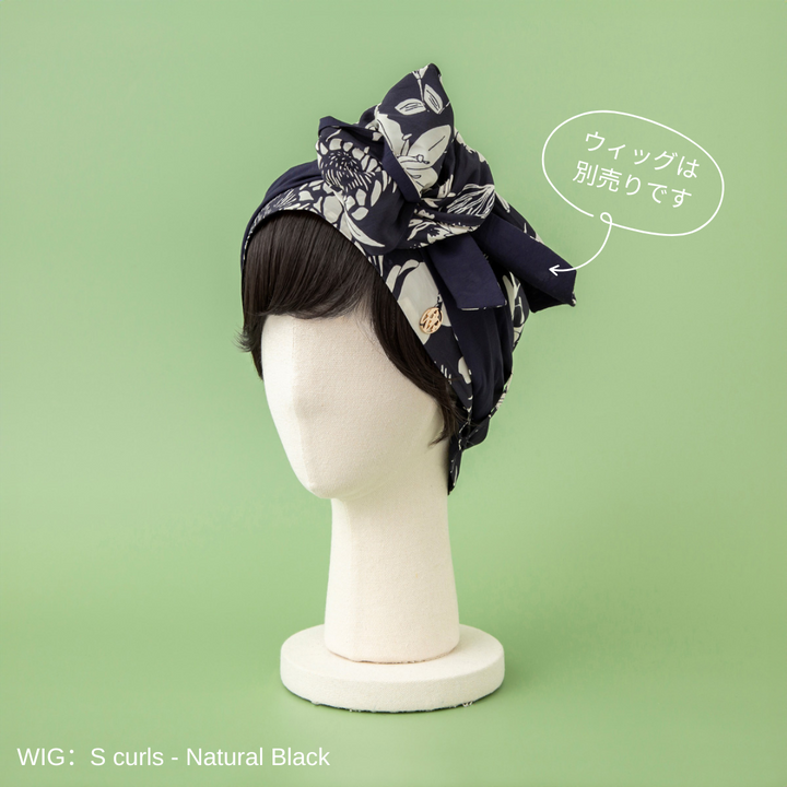 ヘアアクセサリー BAREN SCARF HAT SCARF HAT (M) / Dot-Navy – BAREN（バレン）