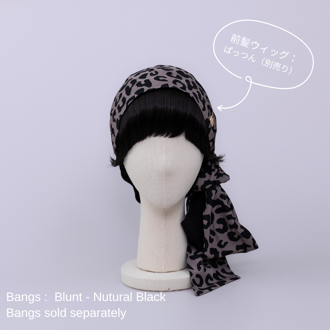 SCARF HAT / Leopard - Black – BAREN(バレン) SCARF HAT / Leopard - Black – BAREN(バレン)