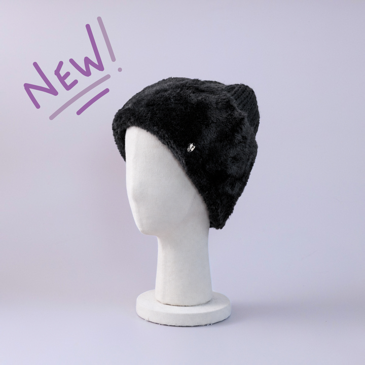 BARENバレンベレー帽/ブラック BEANIE / Fur Knit - Black – BAREN（バレン）