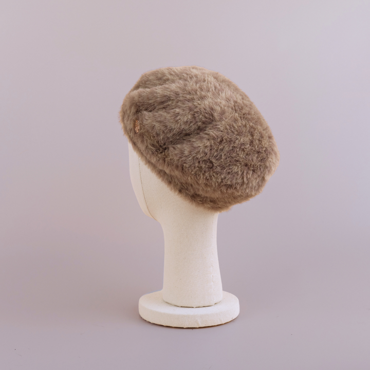 BERET/ Shaggy leopard-mocha – BAREN（バレン）
