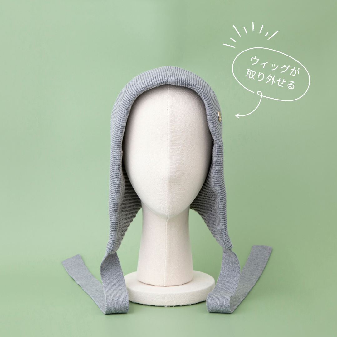 BONNET / Organic Cotton-Gray