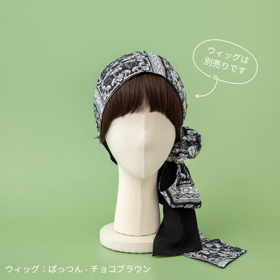 SCARF HAT (M) /  Marine-Black