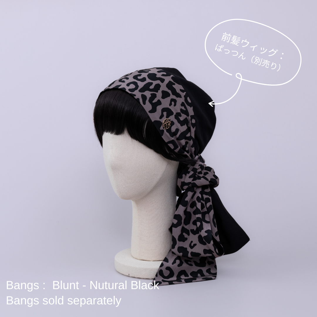 SCARF HAT (M) / Leopard - Black – BAREN（バレン）