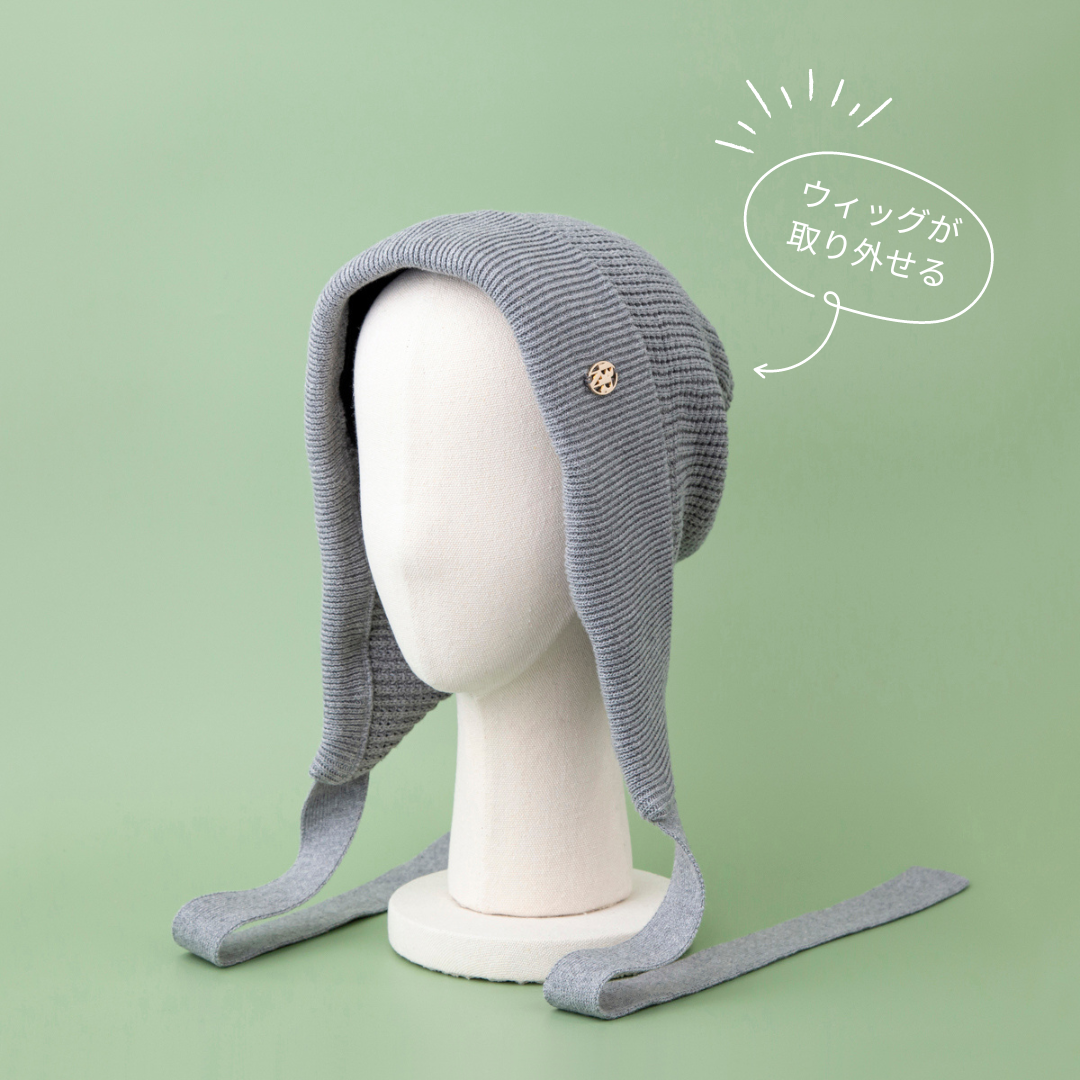 BONNET / Organic Cotton-Gray