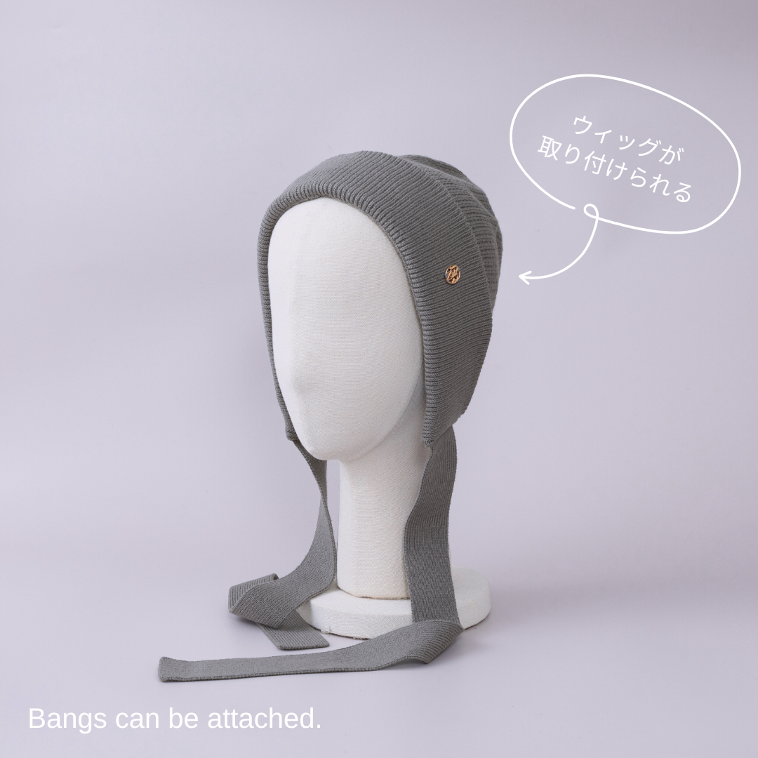 BAREN ボンネット　グレー KNIT BONNET / Organic Cotton - Gray – BAREN（バレン）