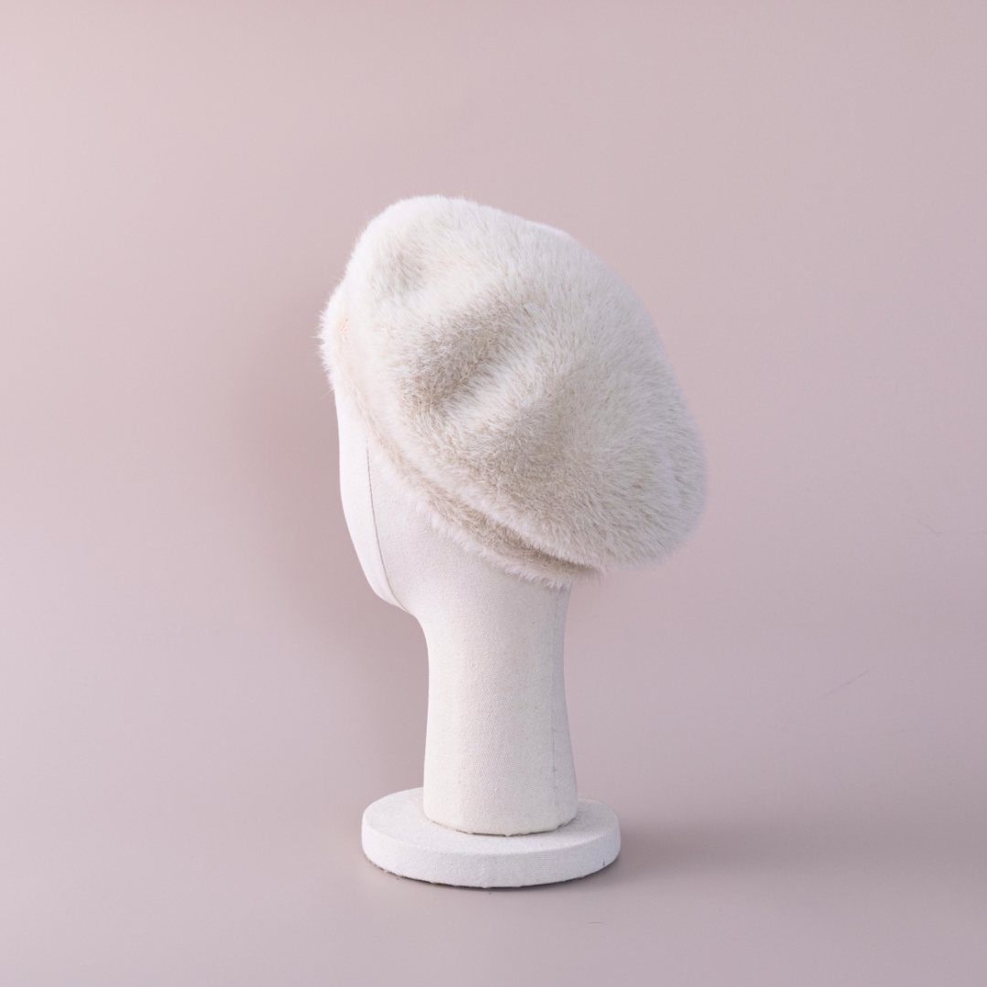 BERET/ Shaggy leopard-Ivory – BAREN（バレン）