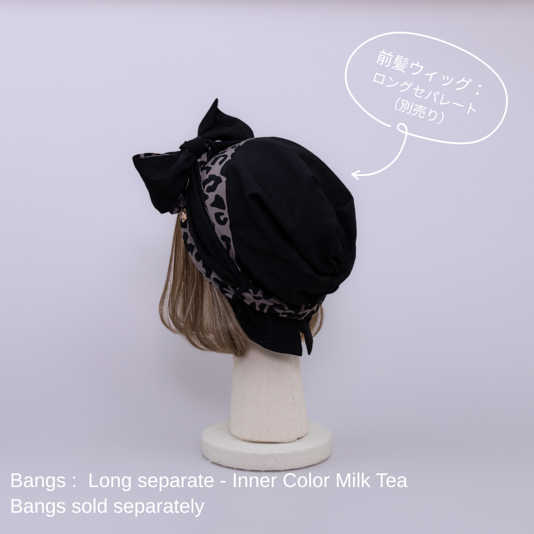 SCARF HAT / Leopard - Black – BAREN（バレン）