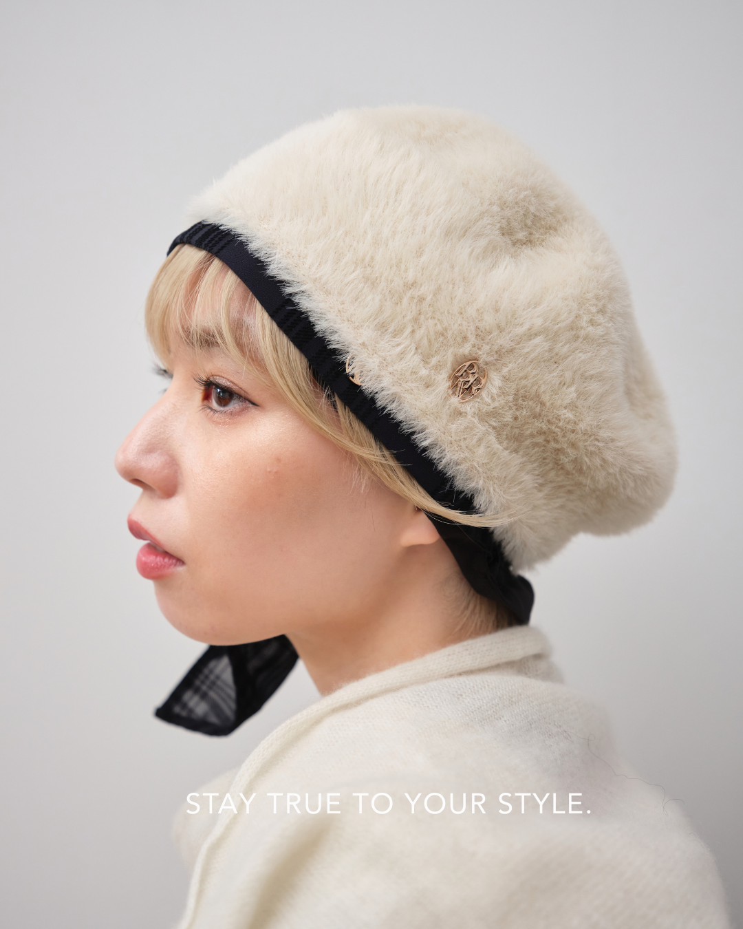 BERET/ Shaggy leopard-Ivory – BAREN（バレン）