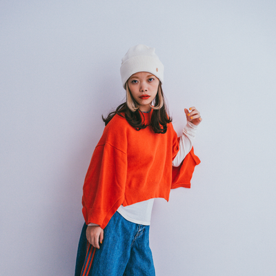 BEANIE / Organic Cotton-Ivory