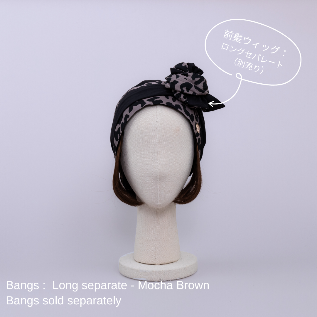 SCARF HAT / Leopard - Black – BAREN(バレン) SCARF HAT / Leopard - Black – BAREN(バレン)
