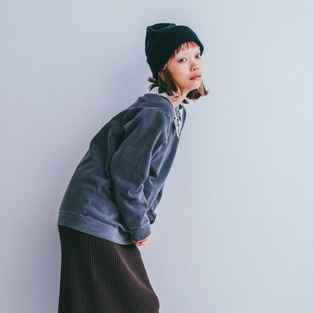 BEANIE / Organic Cotton-Navy