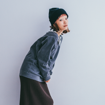 BEANIE / Organic Cotton-Navy