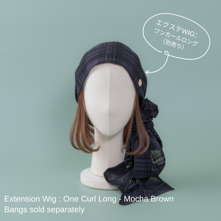 美品！Baren SCARF HAT / Basic-Black SCARF HAT / Checked Chiffon - Black – BAREN（バレン）