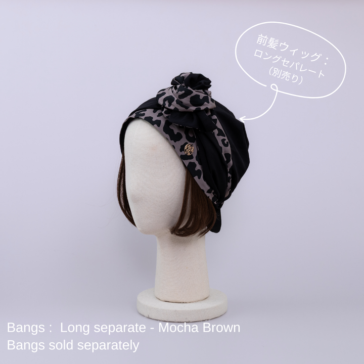 SCARF HAT (M) / Leopard - Black – BAREN（バレン）