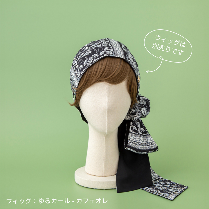 SCARF HAT / Marine-Black – BAREN(バレン) SCARF HAT / Marine-Black – BAREN(バレン)
