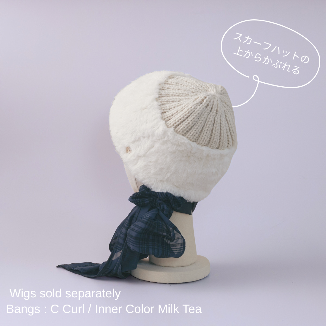 BEANIE / Fur Knit - Ivory – BAREN（バレン）