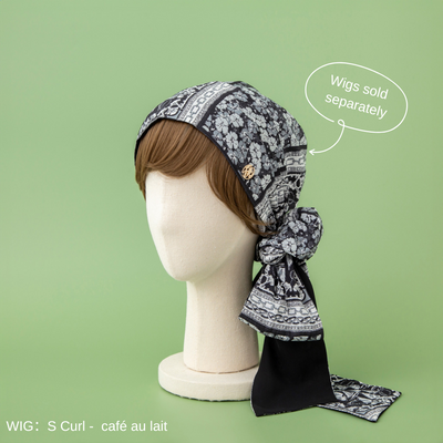 SCARF HAT (M) /  Marine-Black