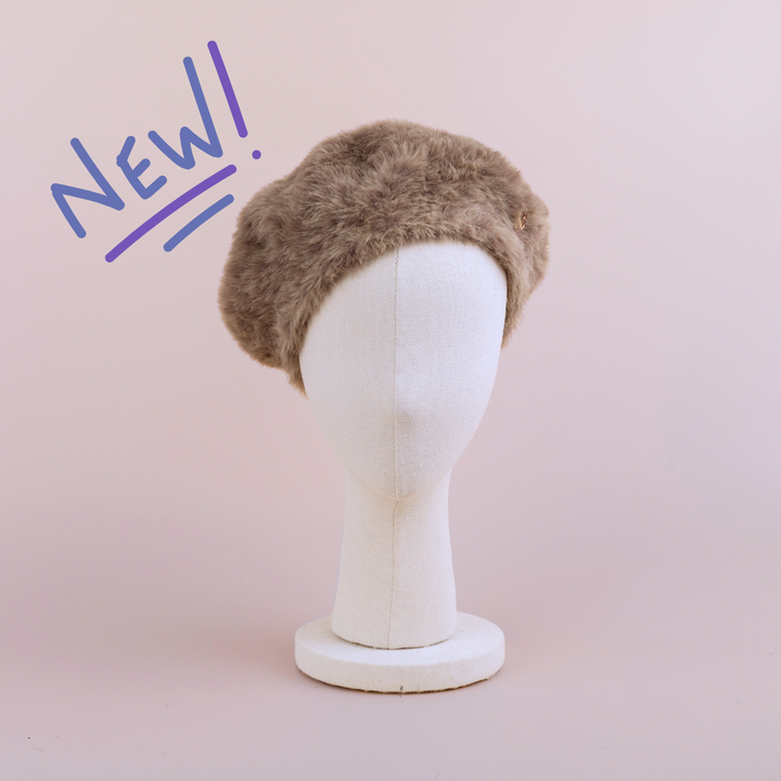 BERET/ Shaggy leopard-mocha – BAREN（バレン）