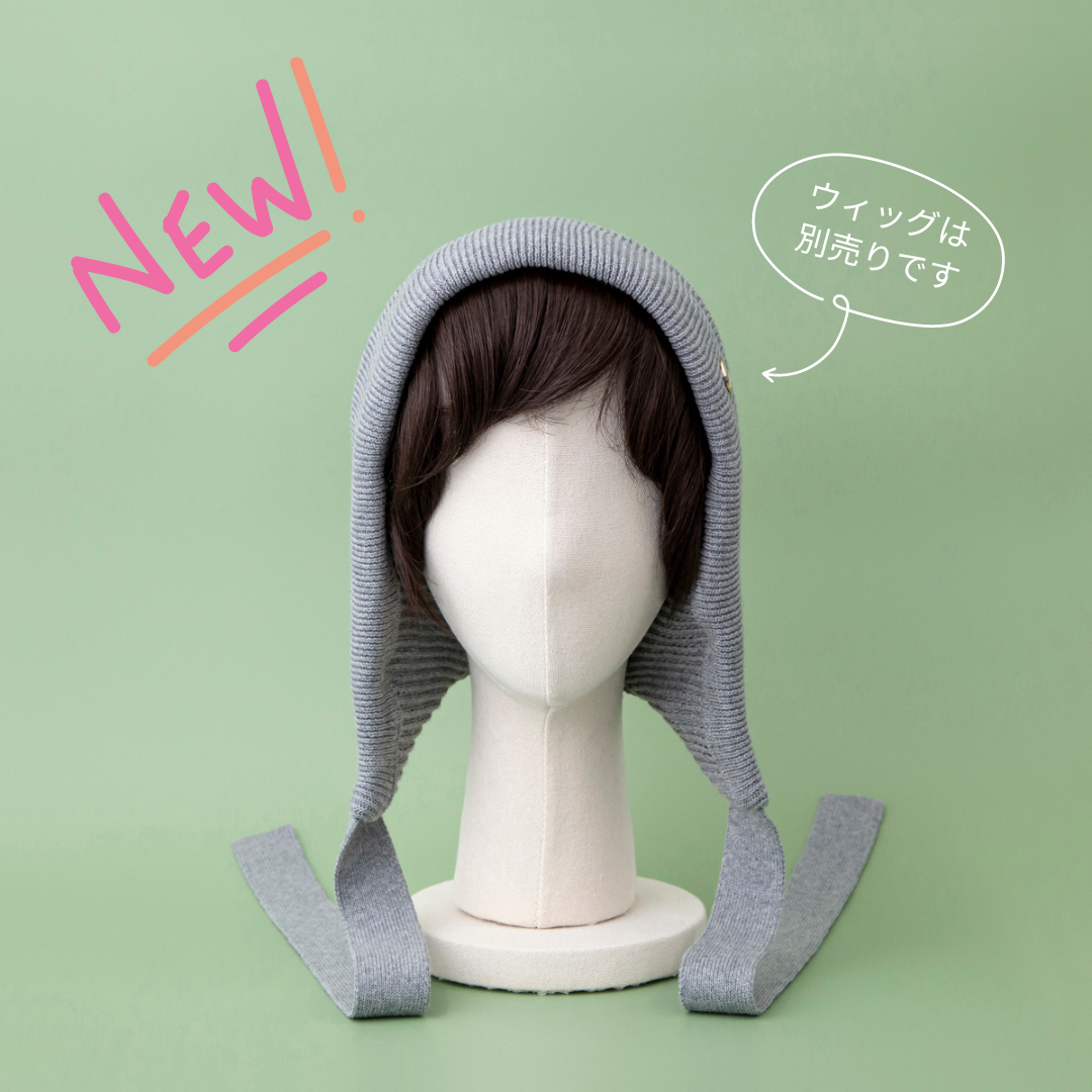 BONNET / Organic Cotton-Gray