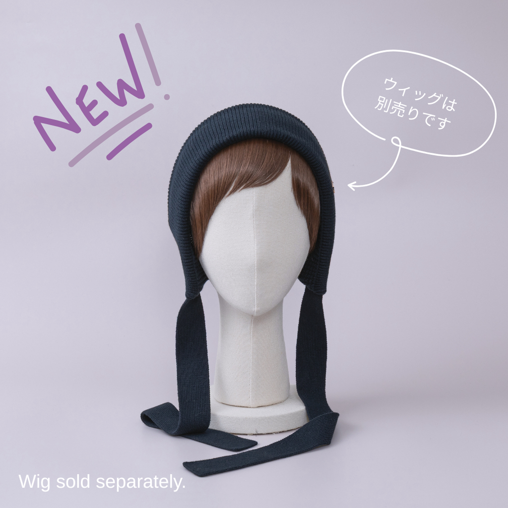 BAREN ★ボンネット（ニットキャップ）★オーガニックコットン★ブラック KNIT BONNET / Organic Cotton - Navy – BAREN（バレン）