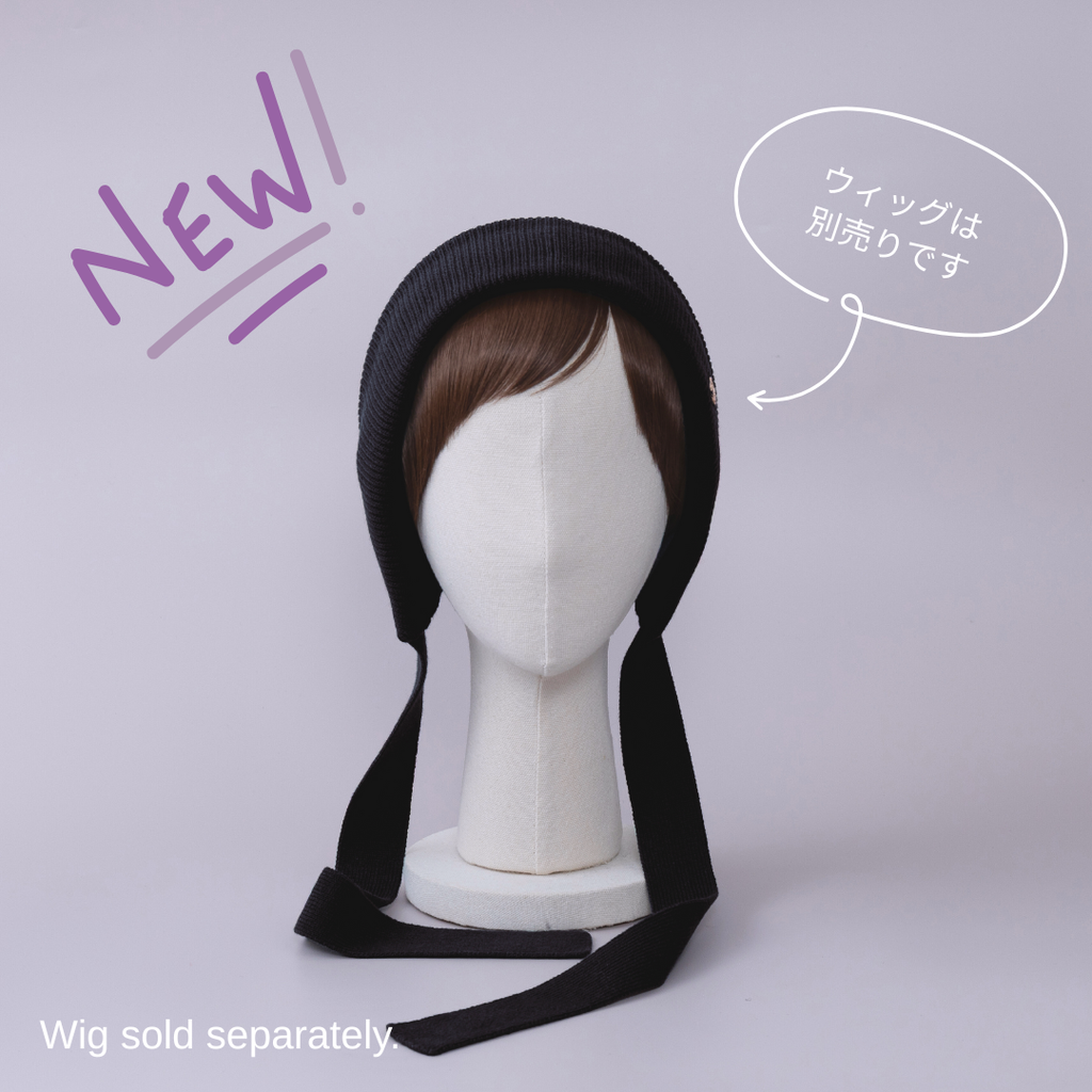 【BAREN】BONNET / Organic Cotton-Black KNIT BONNET / Organic Cotton - Black – BAREN（バレン）