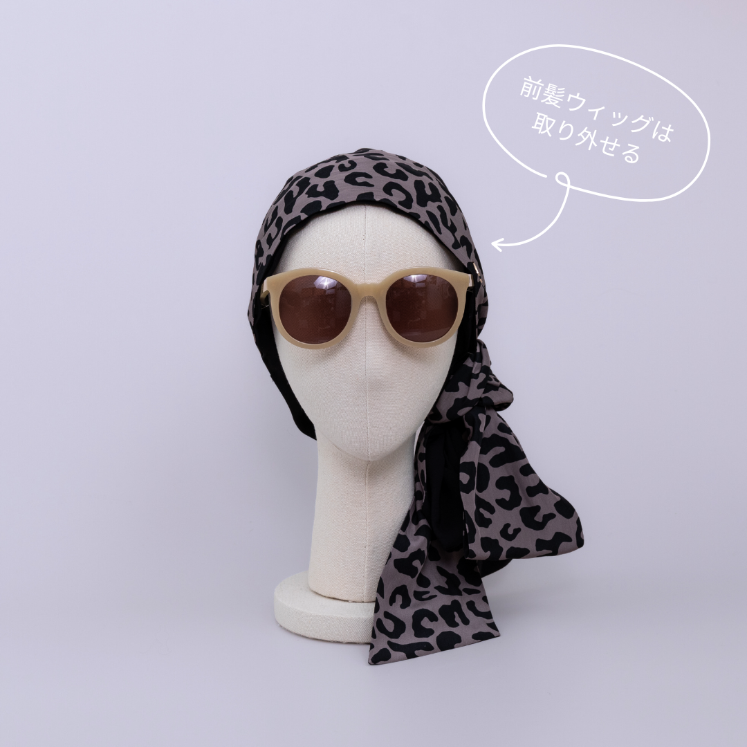 SCARF HAT / Leopard - Black – BAREN（バレン）