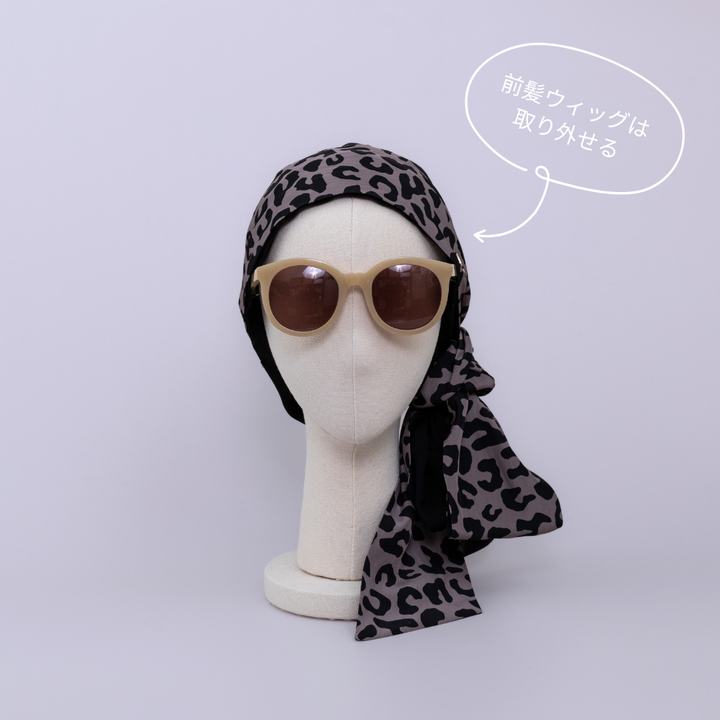 SCARF HAT / Leopard - Black – BAREN（バレン）