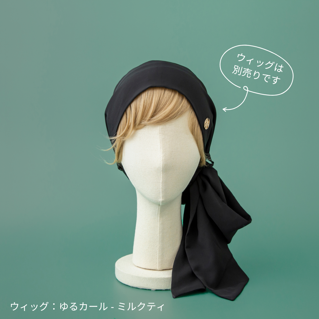 SCARF HAT (M) / Basic-Black