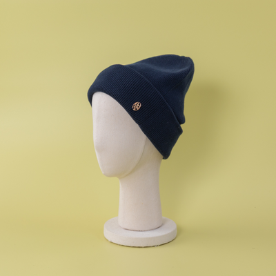 BEANIE / Organic Cotton-Navy