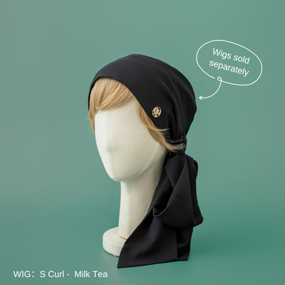 SCARF HAT (M) / Basic-Black