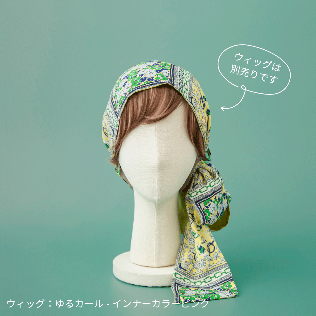 バレンBAREN 前髪ウィッグ、SCARF HAT /Basic-Black SCARF HAT (M) / Marine-Lime – BAREN(バレン)