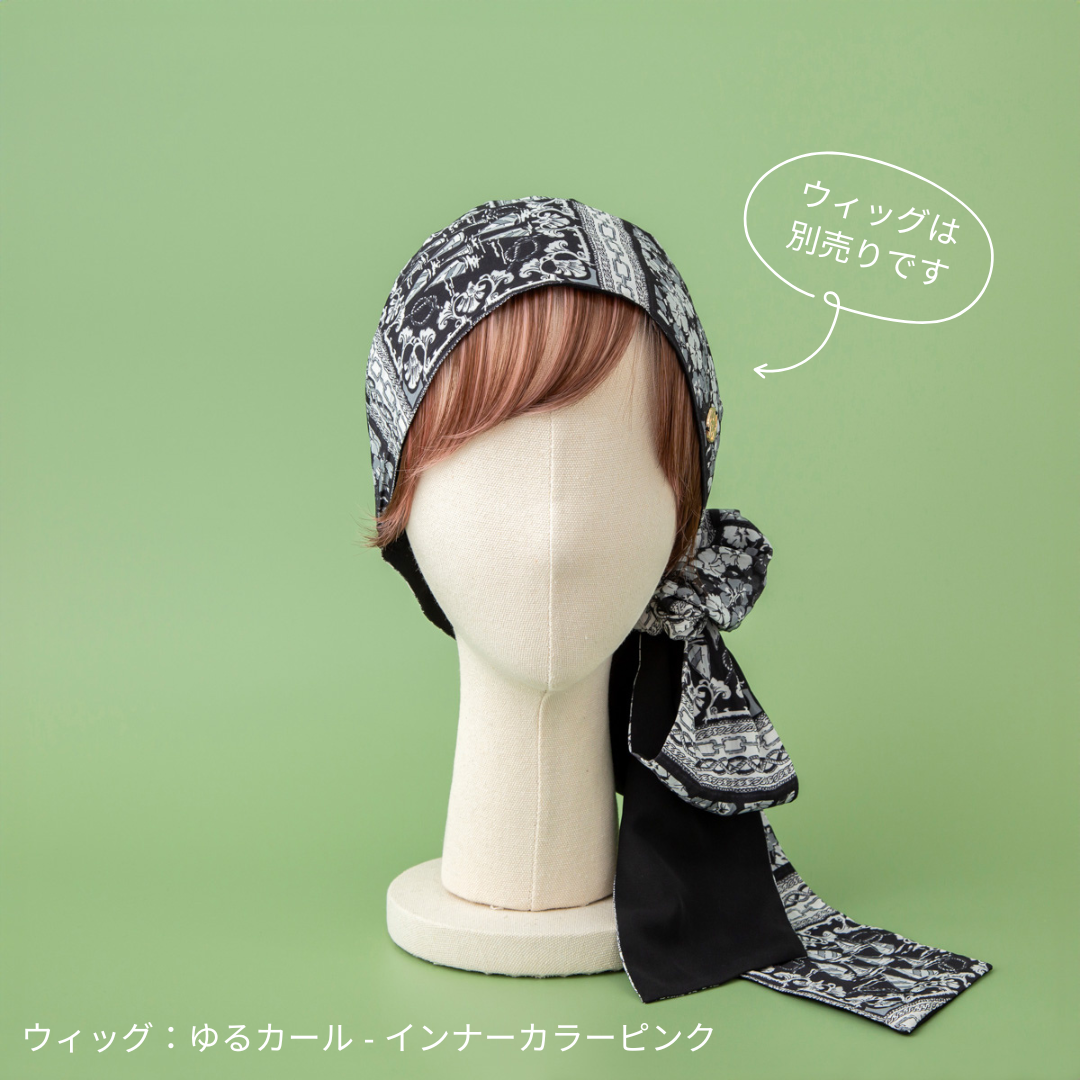 SCARF HAT / Marine-Black – BAREN(バレン) SCARF HAT / Marine-Black – BAREN(バレン)