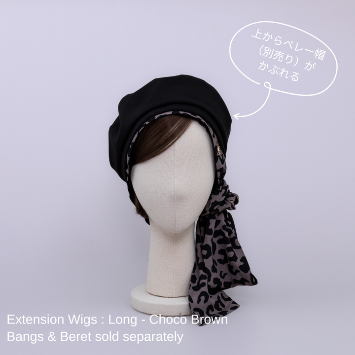 SCARF HAT / Leopard - Black – BAREN（バレン）